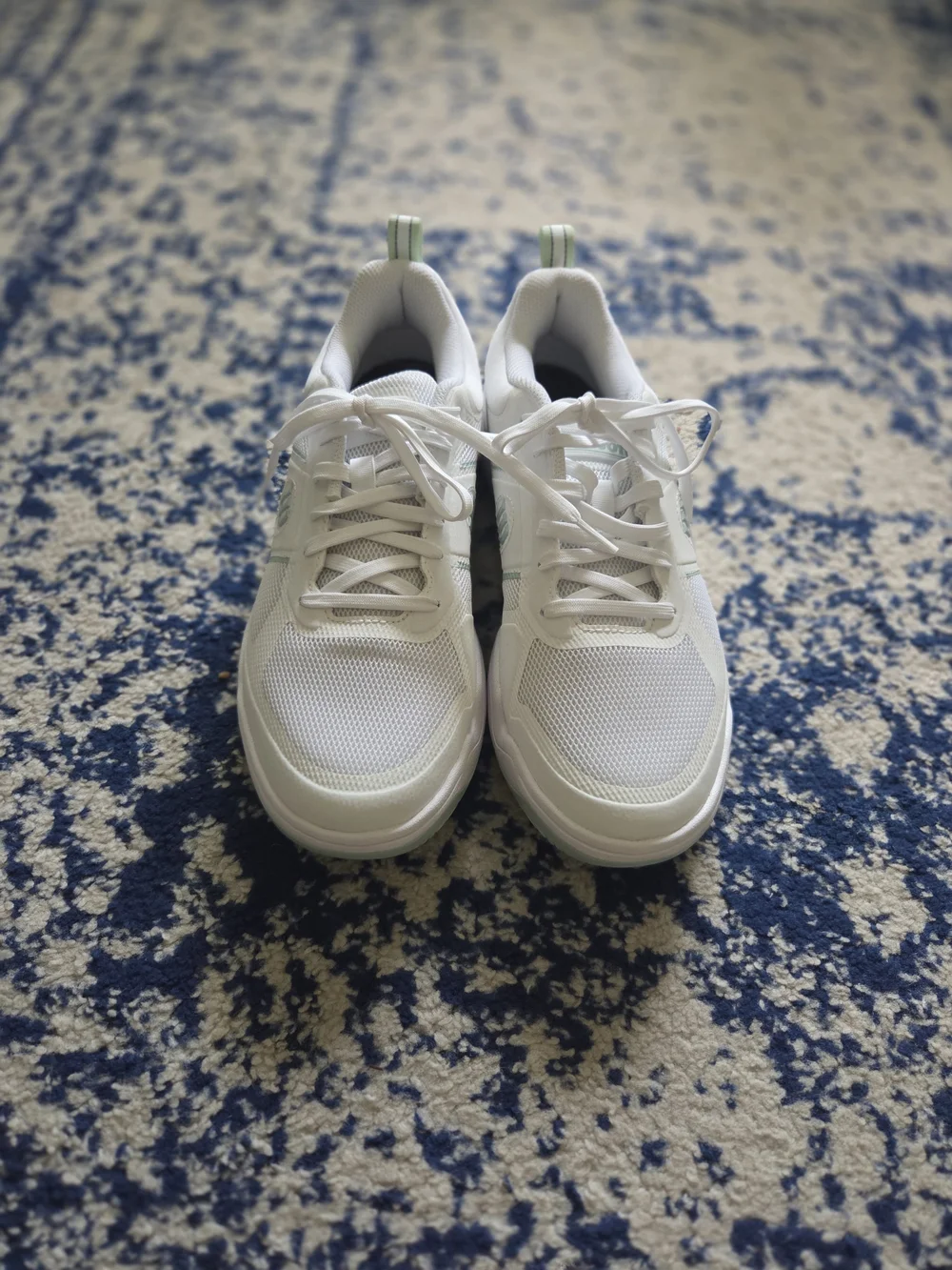 Wilson Women’s White Sneakers with Mint Trim